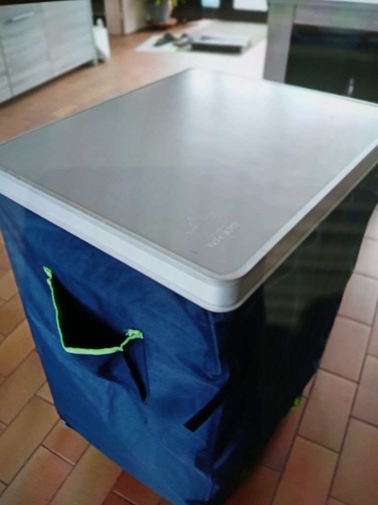 kampeerkastje, Caravanes & Camping, Meubles de camping, Enlèvement, Comme neuf, Armoire de camping