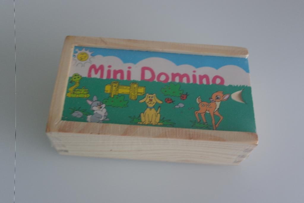 mini domino dieren in hout (nieuw), Kinderen en Baby's, Speelgoed | Houten speelgoed, Ophalen of Verzenden, Nieuw