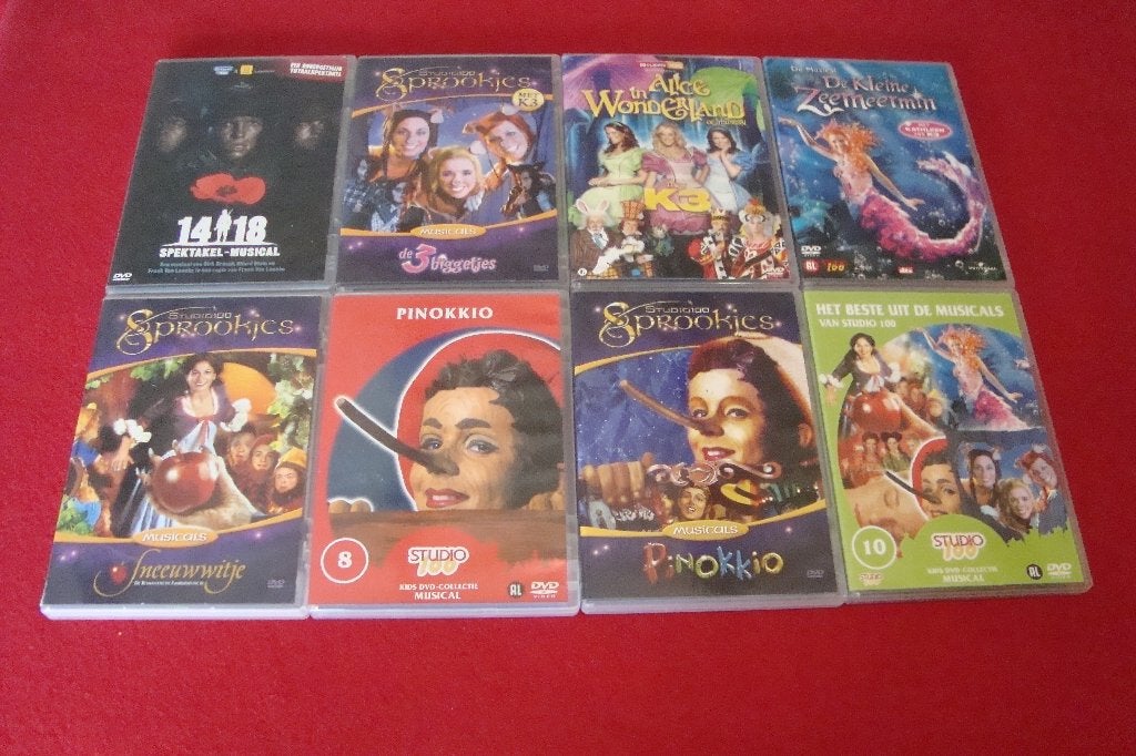 studio 100 musical dvd's, Ophalen of Verzenden