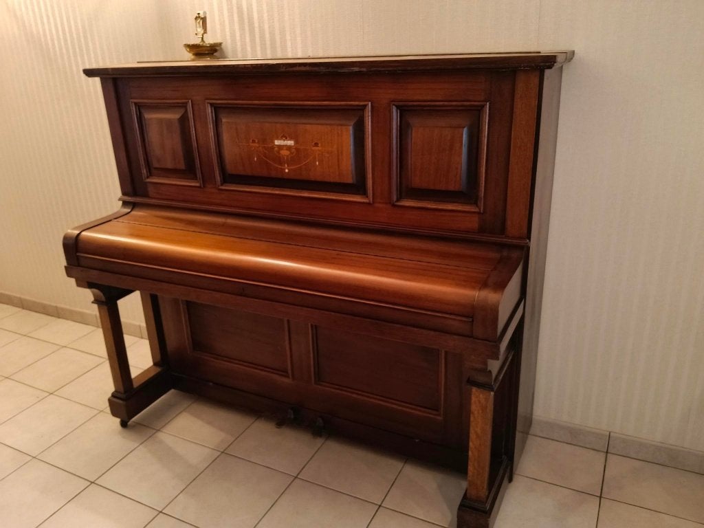 piano te koop, Muziek en Instrumenten, Ophalen, Gebruikt, Bruin, Piano