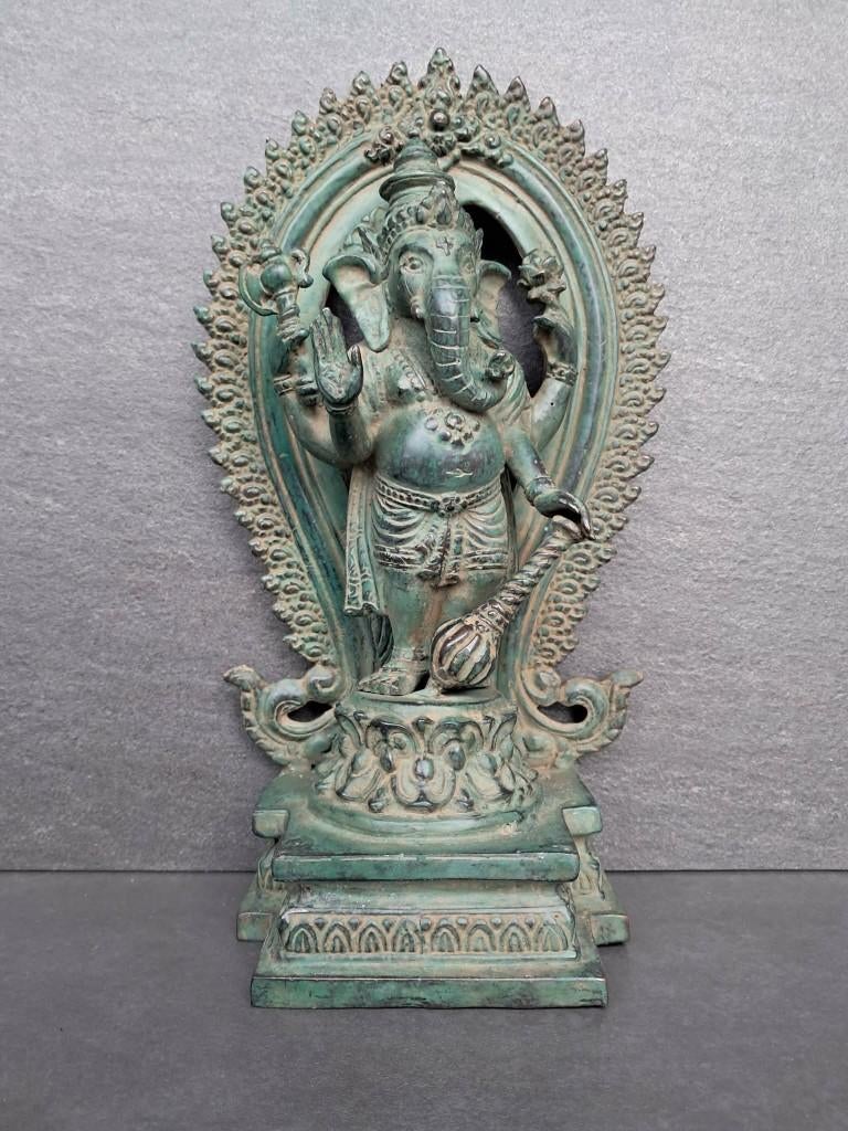 Statue de Ganesh/Ganapati/Bronze/Inde/Asie, Enlèvement ou Envoi, Neuf