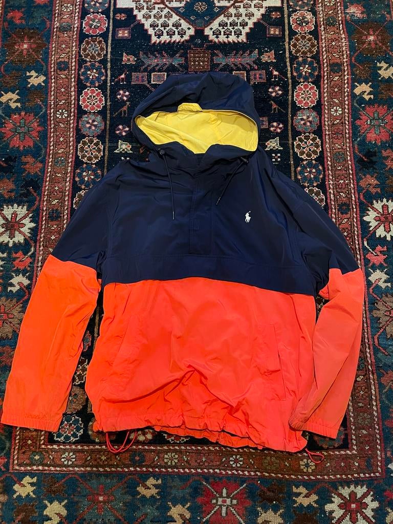 Ralph Lauren Windbreaker, Ophalen, Gedragen, Maat 48/50 (M), Blauw