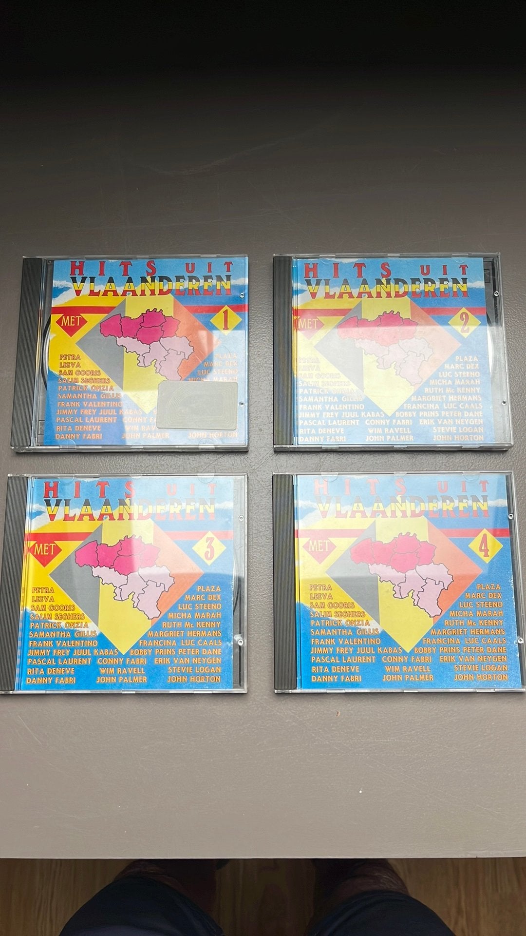 4 Cd’s Hits uit Vlaanderen, Cd's en Dvd's, Ophalen of Verzenden, Zo goed als nieuw