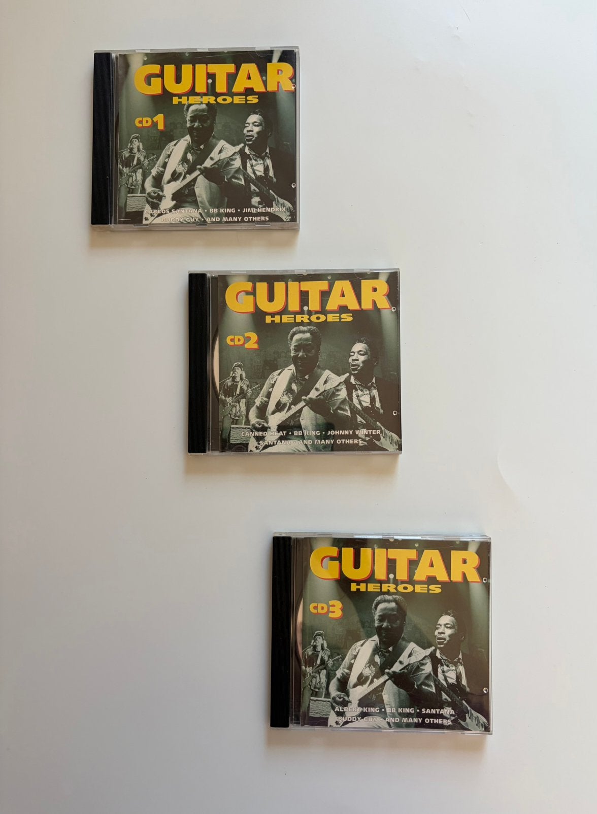 Guitar Heroes 3 CD Hendrix, Santana, B.B. King 42 nummers, Ophalen of Verzenden