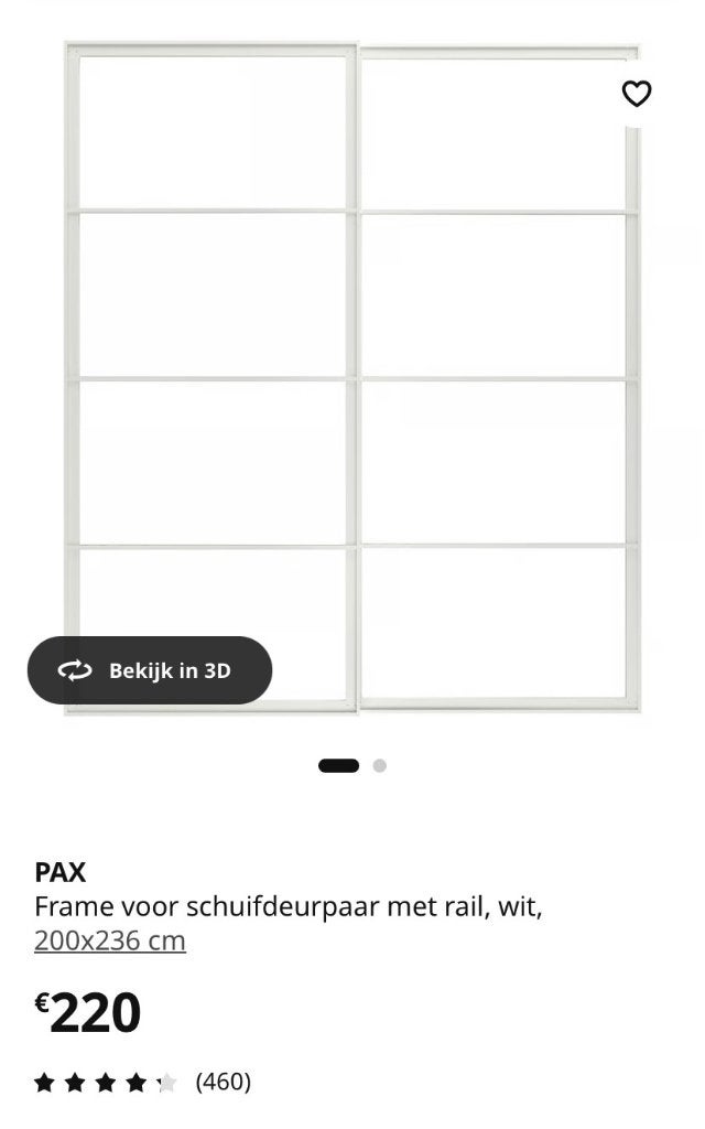 IKEA pax schuifdeuren, Huis en Inrichting, Kasten | Kleerkasten, Ophalen, 200 cm of meer, 200 cm of meer, Glas