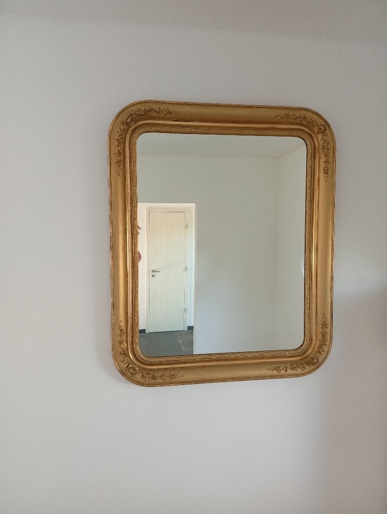 Magnifique paire de miroirs 19 ème, Enlèvement, Rectangulaire, 50 à 100 cm, 100 à 150 cm