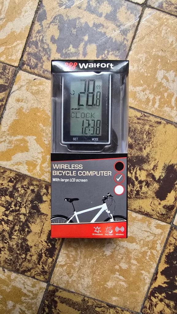 Ordinateur de vélo sans fil WALFORT, Enlèvement, Neuf, WALFORT