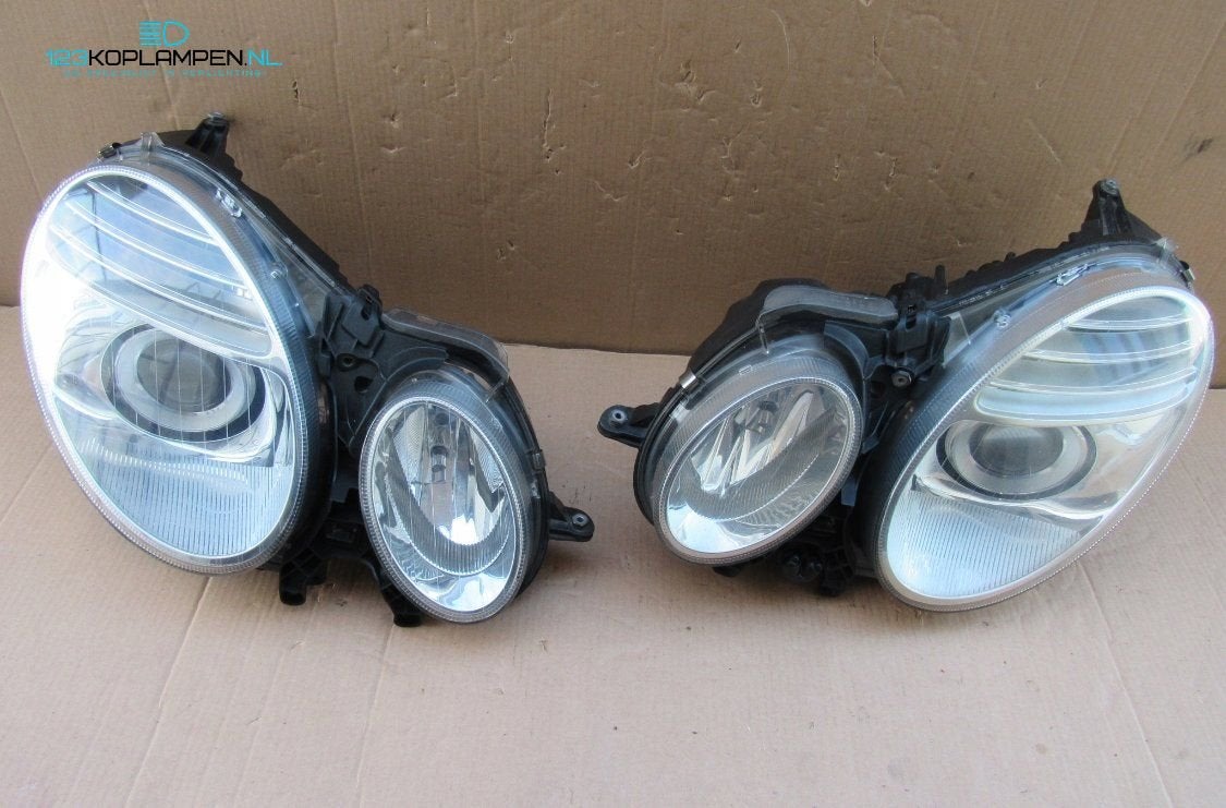 Mercedes E Klasse W211 Facelift Bi Xenon Koplamp links recht, Auto-onderdelen, Verlichting, Gebruikt, -, Ophalen of Verzenden