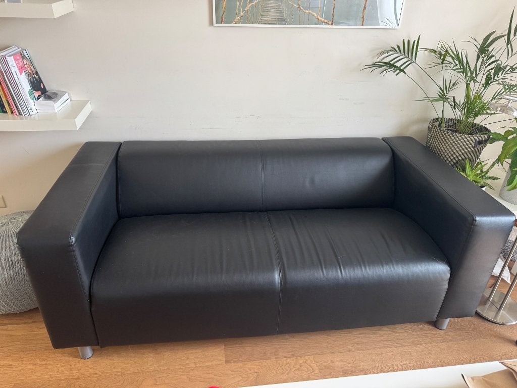 Zetel, Huis en Inrichting, Zetels | Zetels, Ophalen, Gebruikt, Tweepersoons, Rechte bank