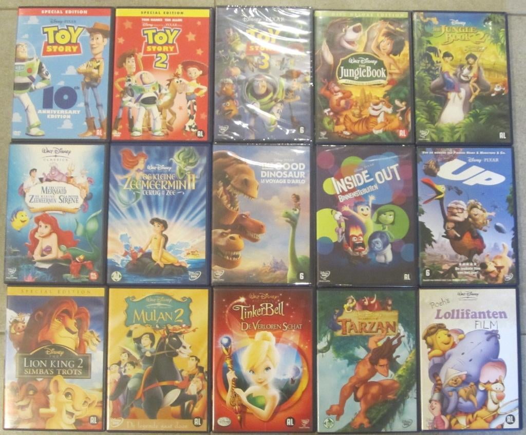 Lot Disney DVD's, Cd's en Dvd's, Dvd's | Tekenfilms en Animatie, Ophalen, Europees, Tekenfilm, Zo goed als nieuw