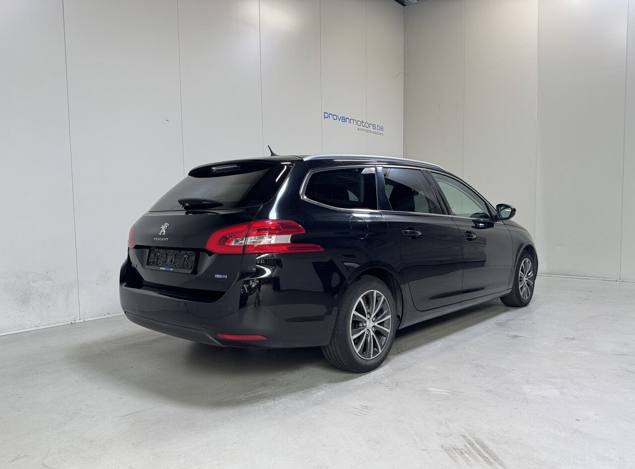 Peugeot 308 SW 1.6D  Man. - GPS - Airco - Goede Staat!, 0 kg, 4 deurs, 4 cilinders, Zwart