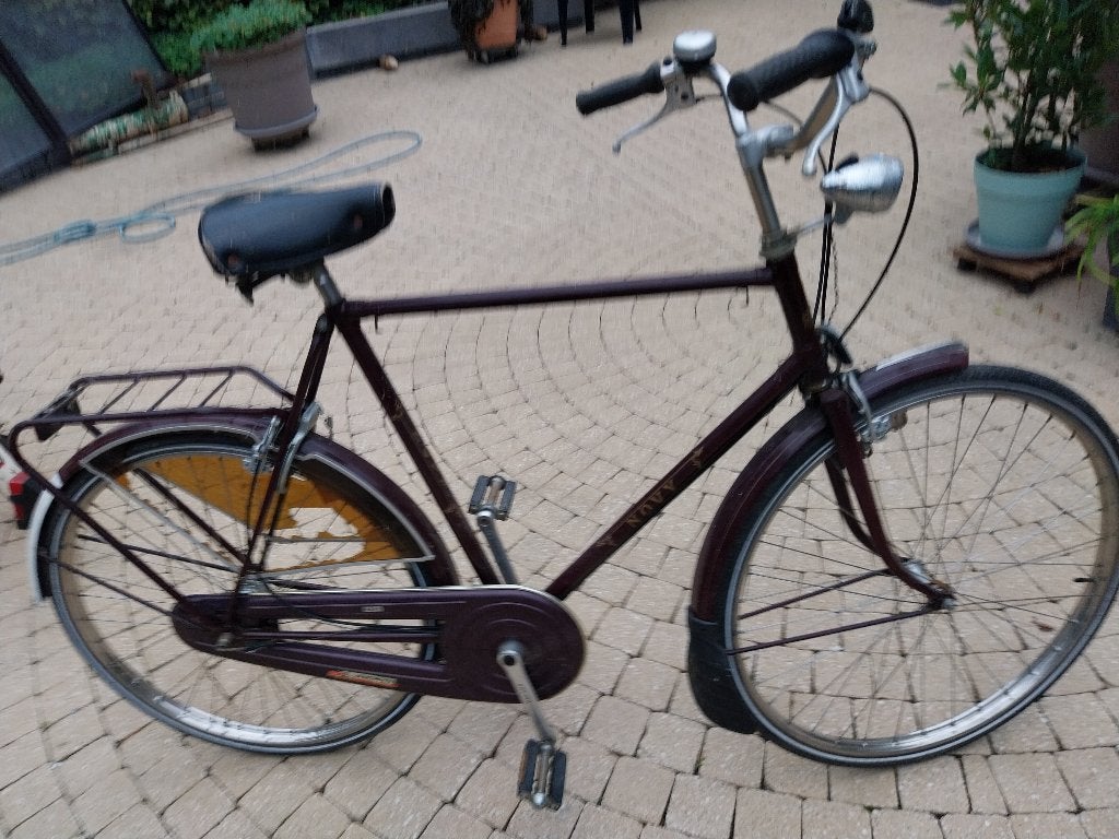 herenfiets, Fietsen en Brommers, Gebruikt, Velgrem, Versnellingen, 65 cm of meer