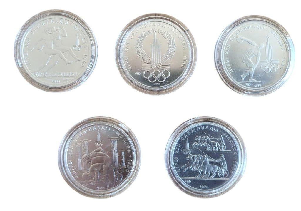 Platina Rusland halve troy ounce munten 5 stuks, Postzegels en Munten, Ophalen of Verzenden, Platina