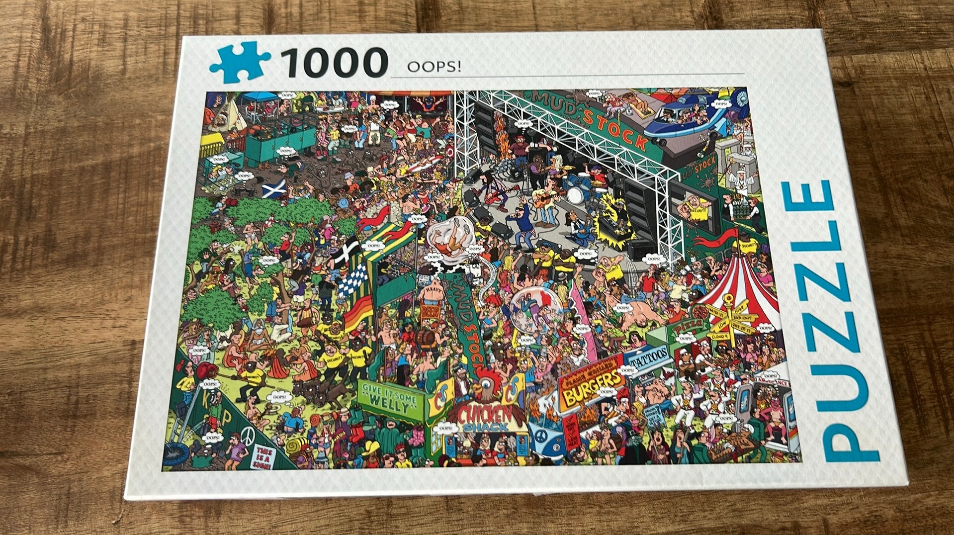 Puzzel 1000 stuks Oops, Hobby en Vrije tijd, Ophalen, Zo goed als nieuw