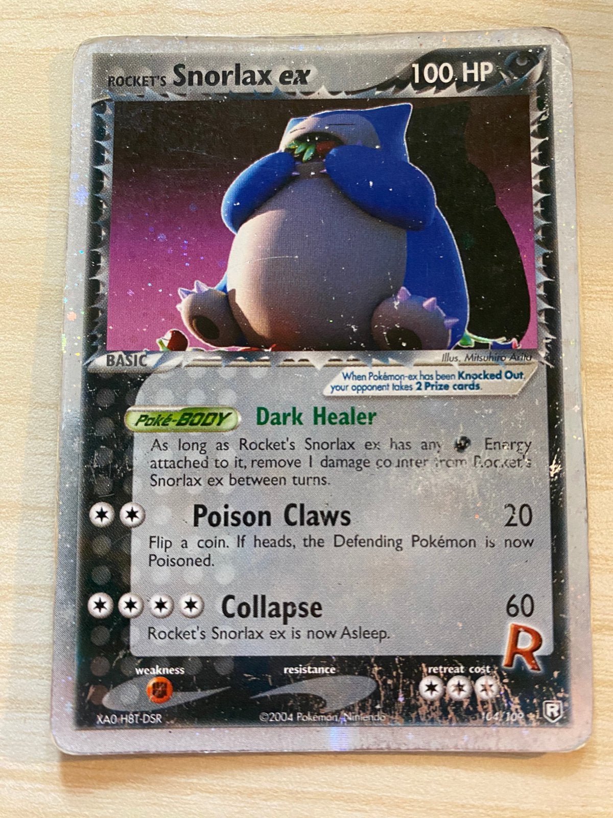 Rocket’s Snorlax EX - Team Rocket Returns, Ophalen of Verzenden, Gebruikt, Losse kaart, Foil