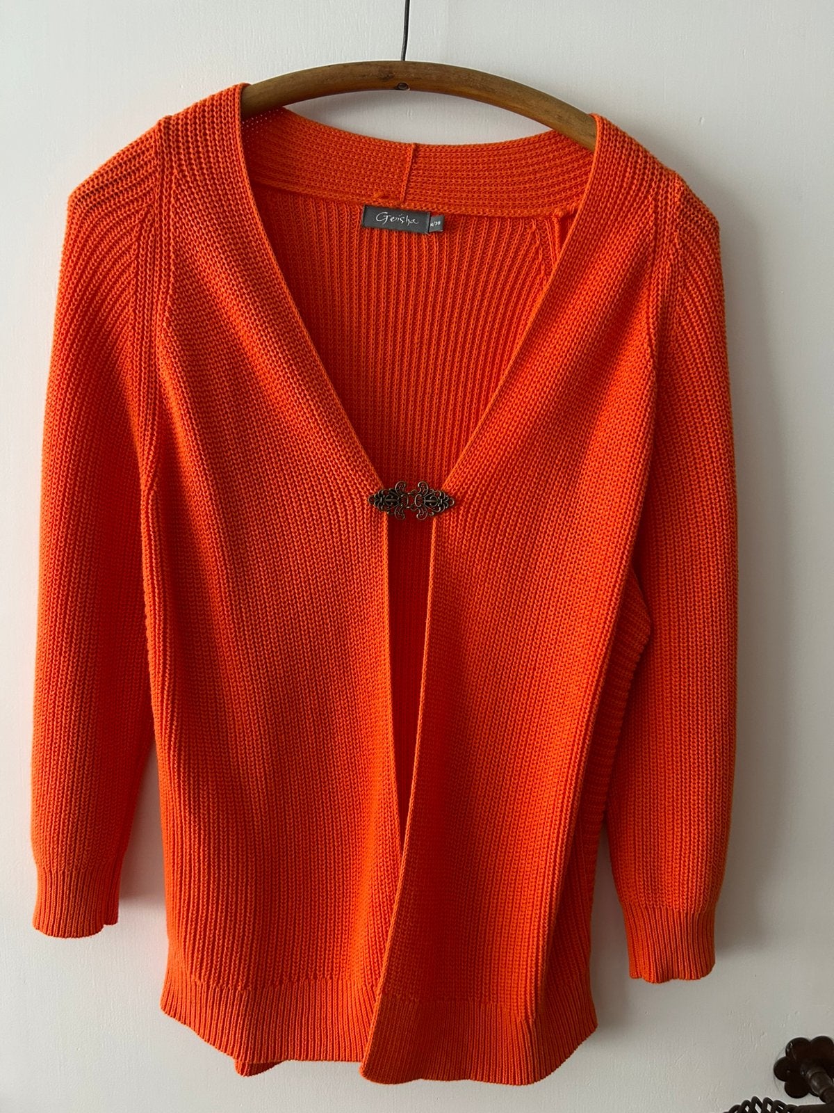 Oranje gilet 3/4 mouw Geisha maat 38, Ophalen of Verzenden, Zo goed als nieuw, Maat 38/40 (M), Oranje
