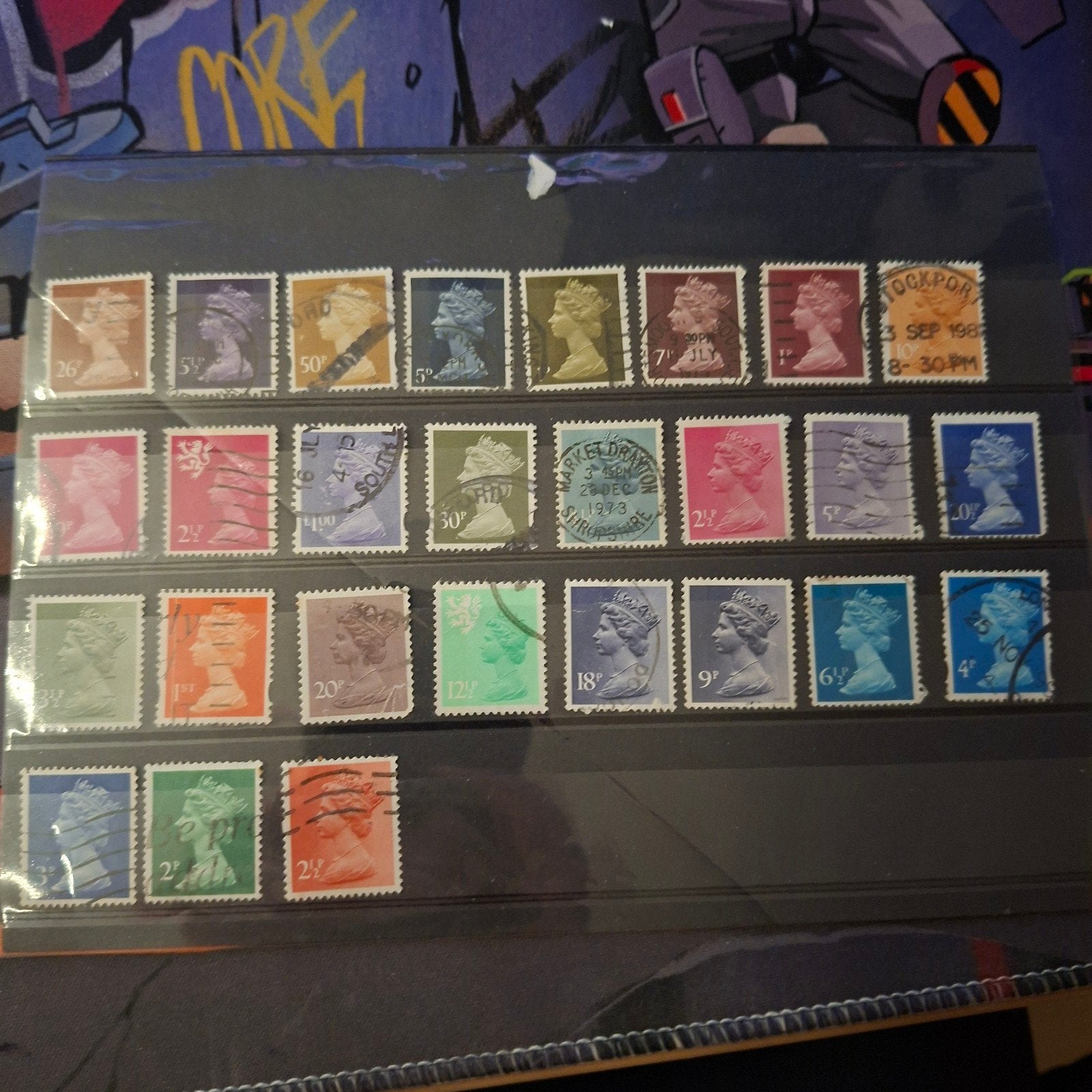 Postzegels, Ophalen