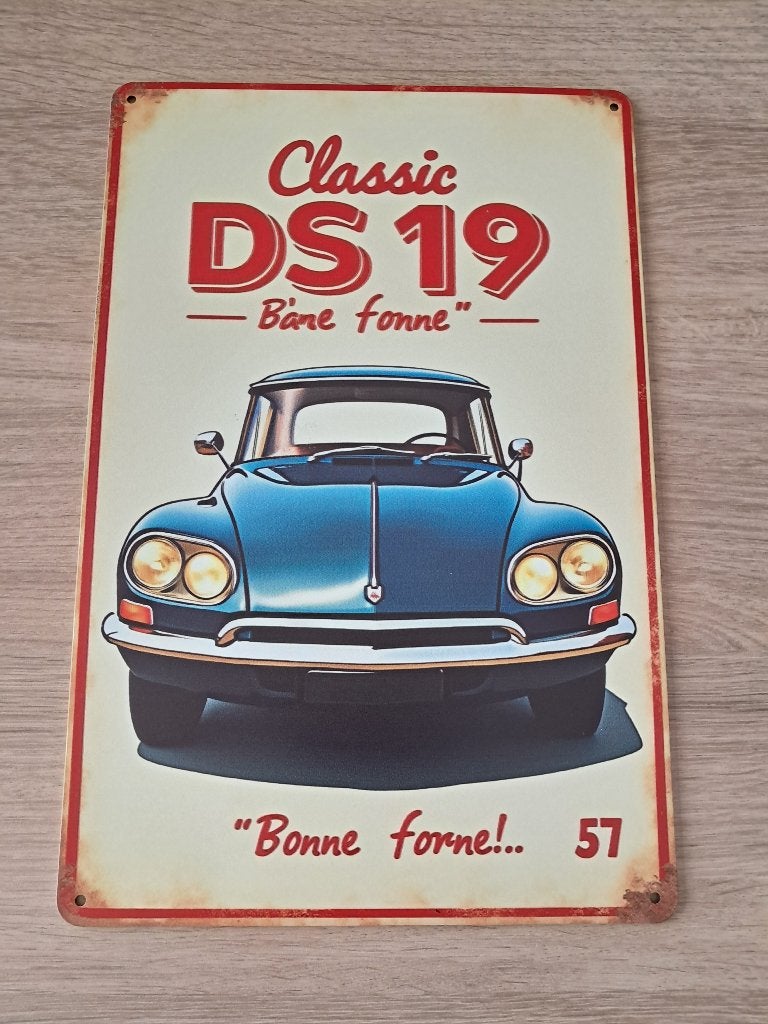 Citroën DS metalen borden, Verzamelen, Ophalen of Verzenden, Nieuw, Auto's