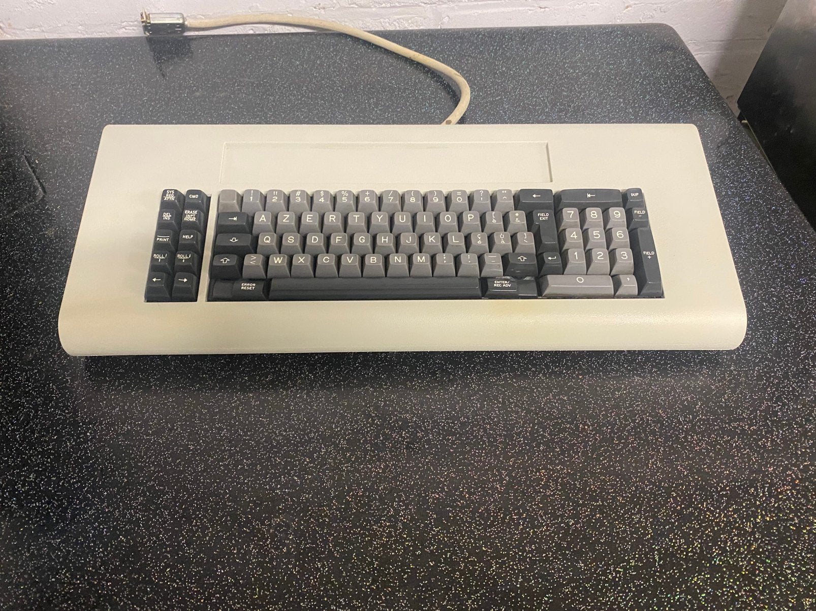 Ultra Rare Vintage IBM 5251 Beam Spring Keyboard  AZERTY, Enlèvement