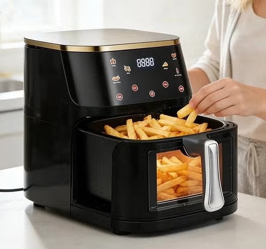 Taille de la famille Airfryer jusqu'à 12 L, noire (1 400 W), Enlèvement ou Envoi, Neuf, Friteuse à air