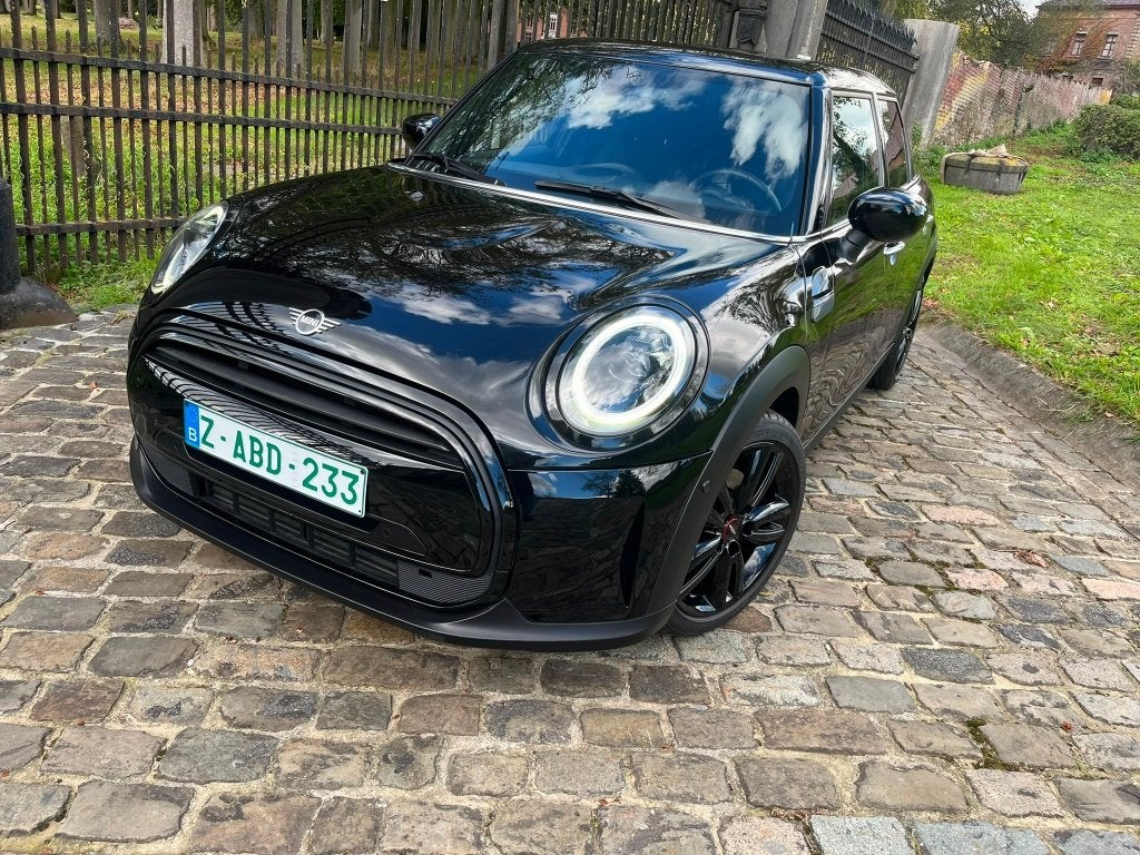 mini **black pack**25700km**pano dak!!**camera**leder**led**, Voorwielaandrijving, Verwarmde buitenspiegels, Zwart, Leder
