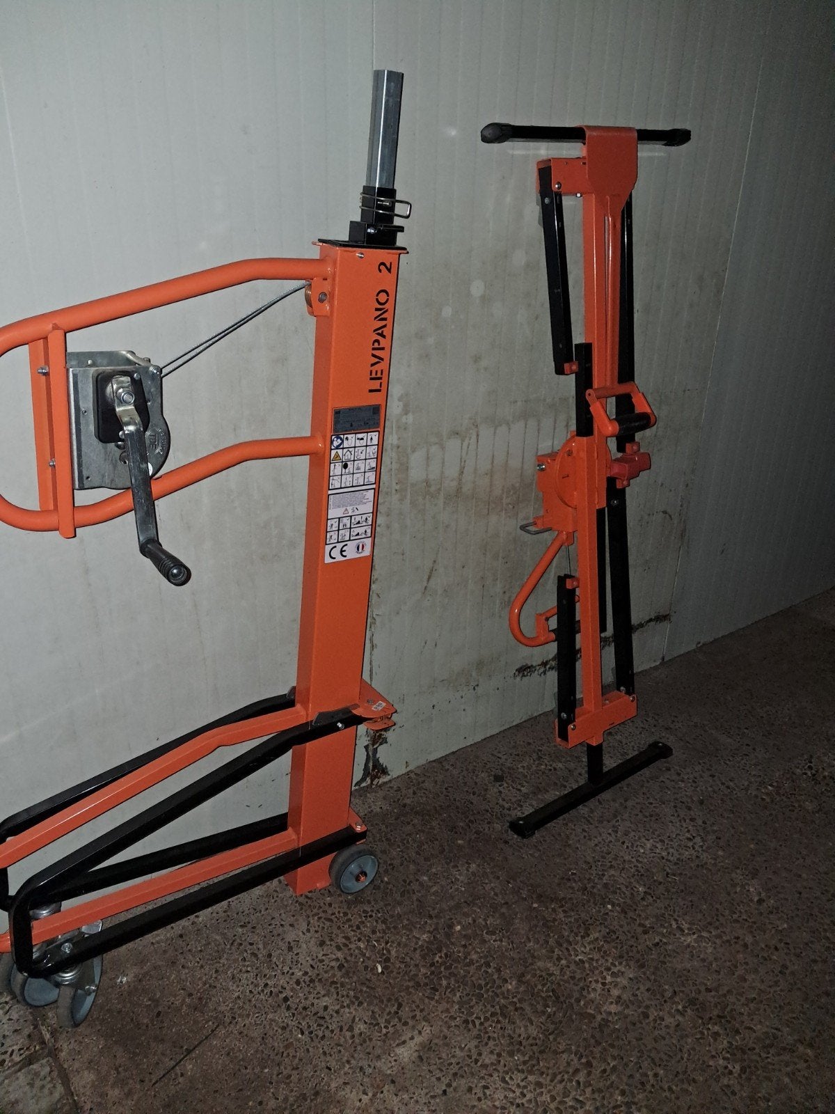 Levpano 2 gyproc lift, Ophalen