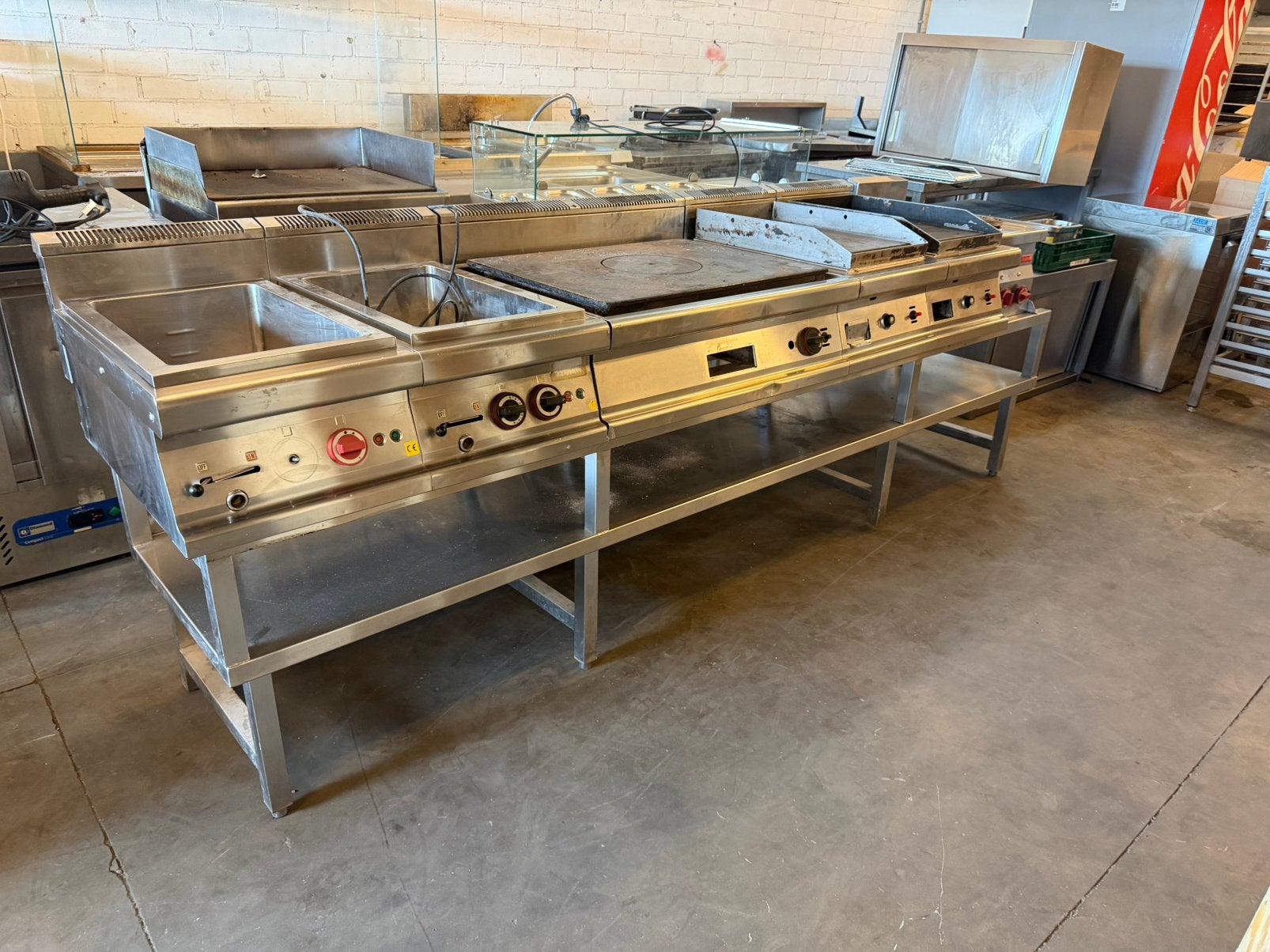 RVS Horeca Bakwand / Kooklijn – Inclusief Onderst, Ophalen, Gebruikt, Overige typen