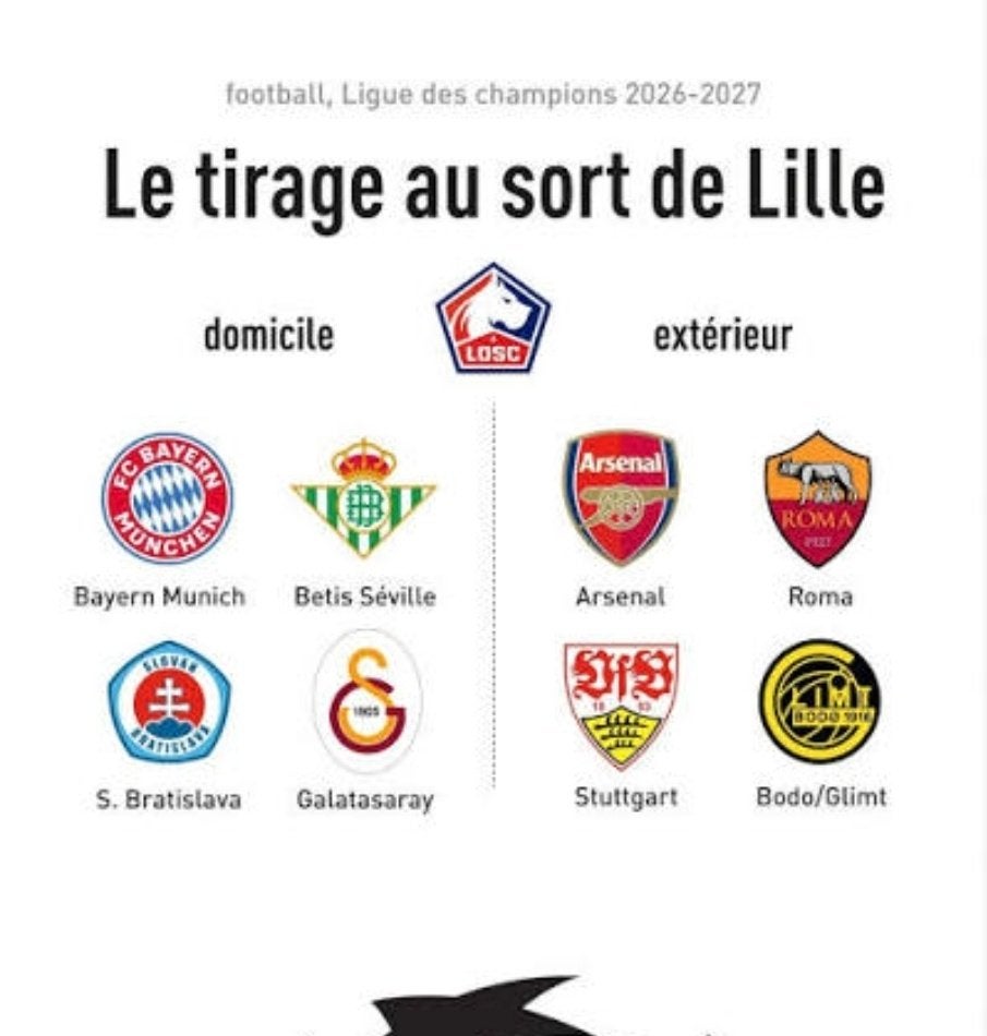 Lille tegen Bayern München, Tickets en Kaartjes, Overige typen, Twee personen