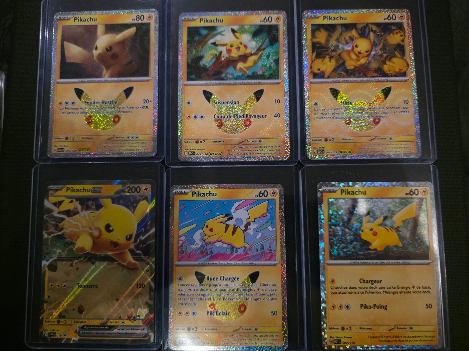 Lot 6 Cartes Pokémon Pikachu, Hobby & Loisirs créatifs, Enlèvement ou Envoi, Neuf, Plusieurs cartes, Foil