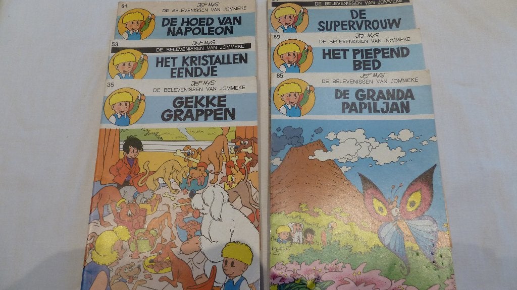 Jommeke strips zwart / wit, Boeken, Meerdere stripboeken, Ophalen, Gelezen, Jef Nys.