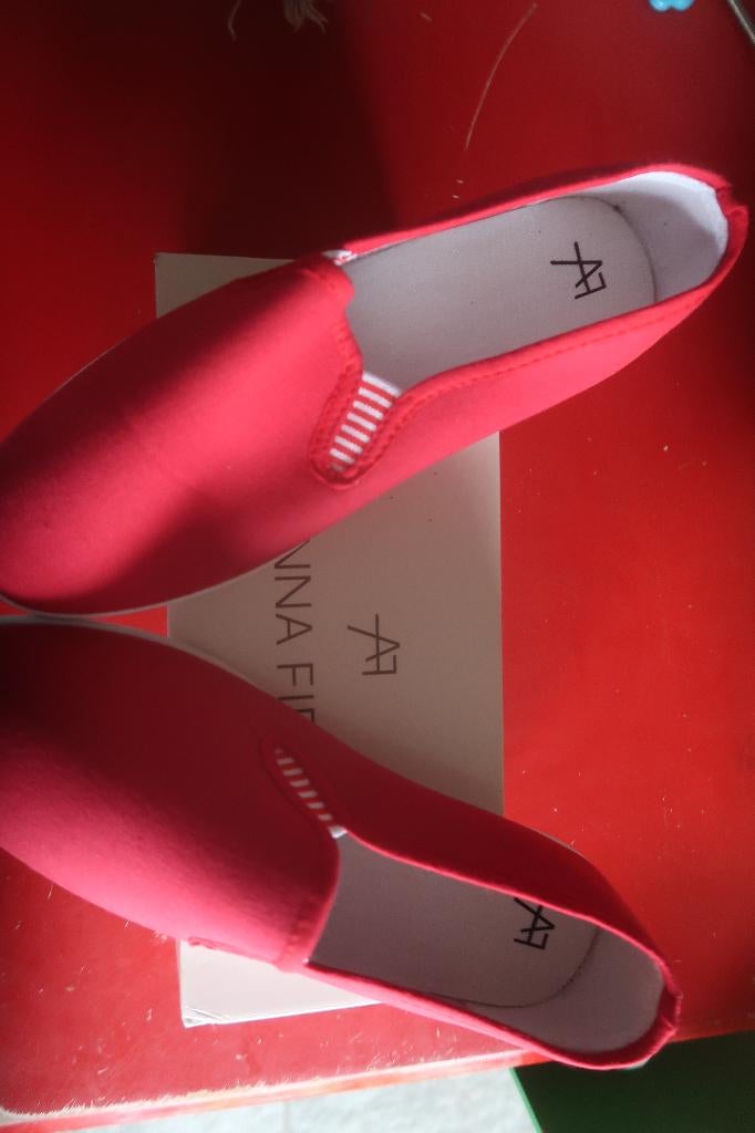 schoenen instappers Anna Field maat 41 rood nieuw, Anna Field, Instappers, Nieuw, Ophalen of Verzenden