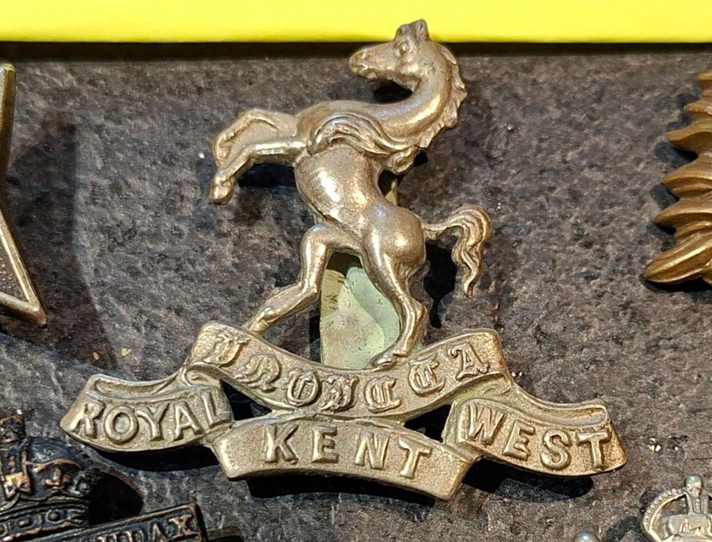 Badges de casquette de la Première Guerre mondiale anglais/b, Enlèvement ou Envoi
