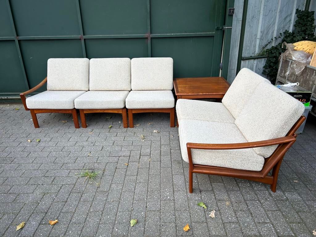 Modulair bankstel, Glostrup made in Denmark, model Facta, Huis en Inrichting, Ophalen, Zo goed als nieuw