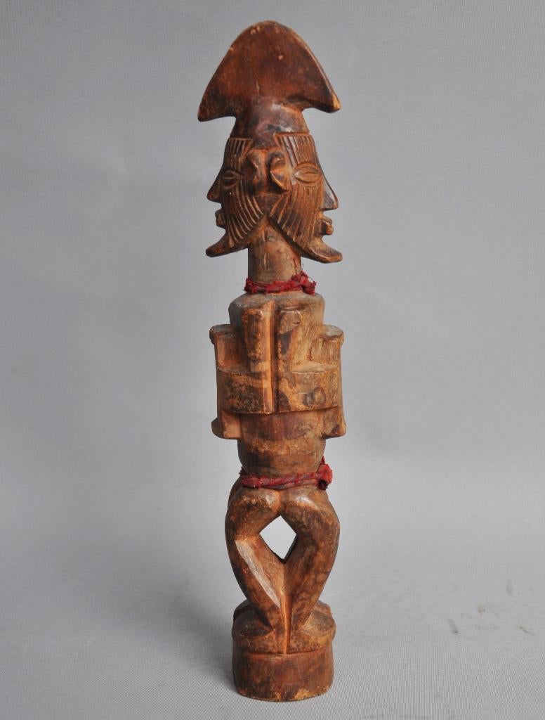 Janus beeldje van de TEKE uit de DR Congo, ca 1970, Antiek en Kunst, Ophalen of Verzenden