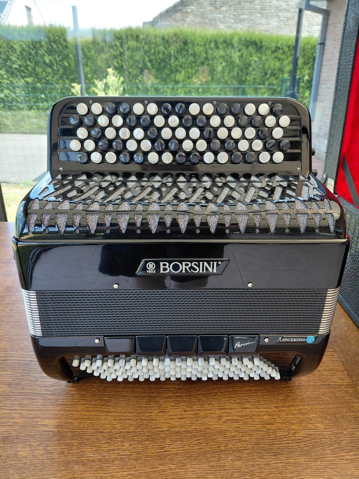 Accordeon Borsini Concertino, Musique & Instruments, Accordéons, Autres marques, Enlèvement, Utilisé, Avec bretelles
