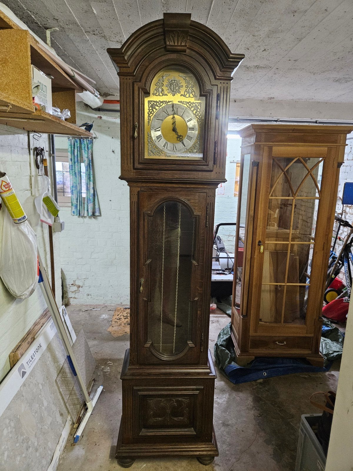 Horloge de parquet interclock., Antiquités & Art, Enlèvement
