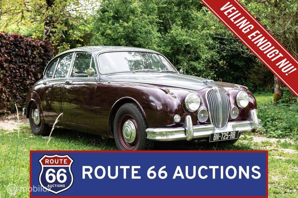 Jaguar Mark 2 3.8 | 1964 | Route 66 Auctions, Auto's, Zwart, Bedrijf, Handgeschakeld, Overige carrosserie