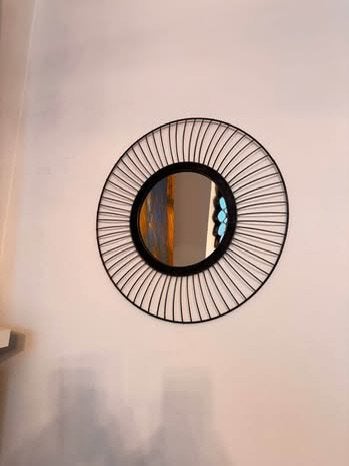 Magnifique miroir rond, Maison & Meubles, Enlèvement ou Envoi, Comme neuf