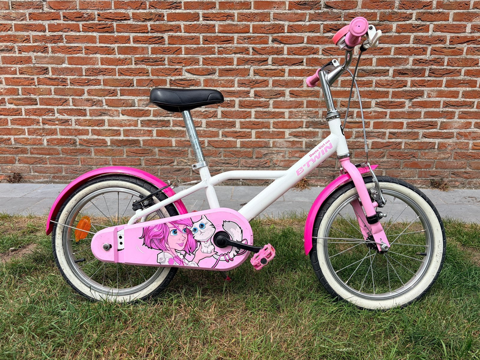 Meisjesfiets 16 inch, Fietsen en Brommers, Fietsen | Meisjes, Ophalen, Gebruikt, 16 inch
