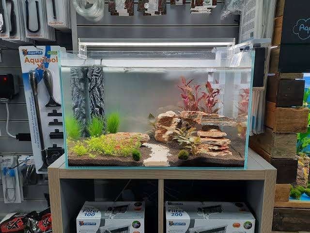 aquascaper 90L, Dieren en Toebehoren, Vissen | Aquaria en Toebehoren, Ophalen of Verzenden, Zo goed als nieuw, Leeg aquarium, Superfish