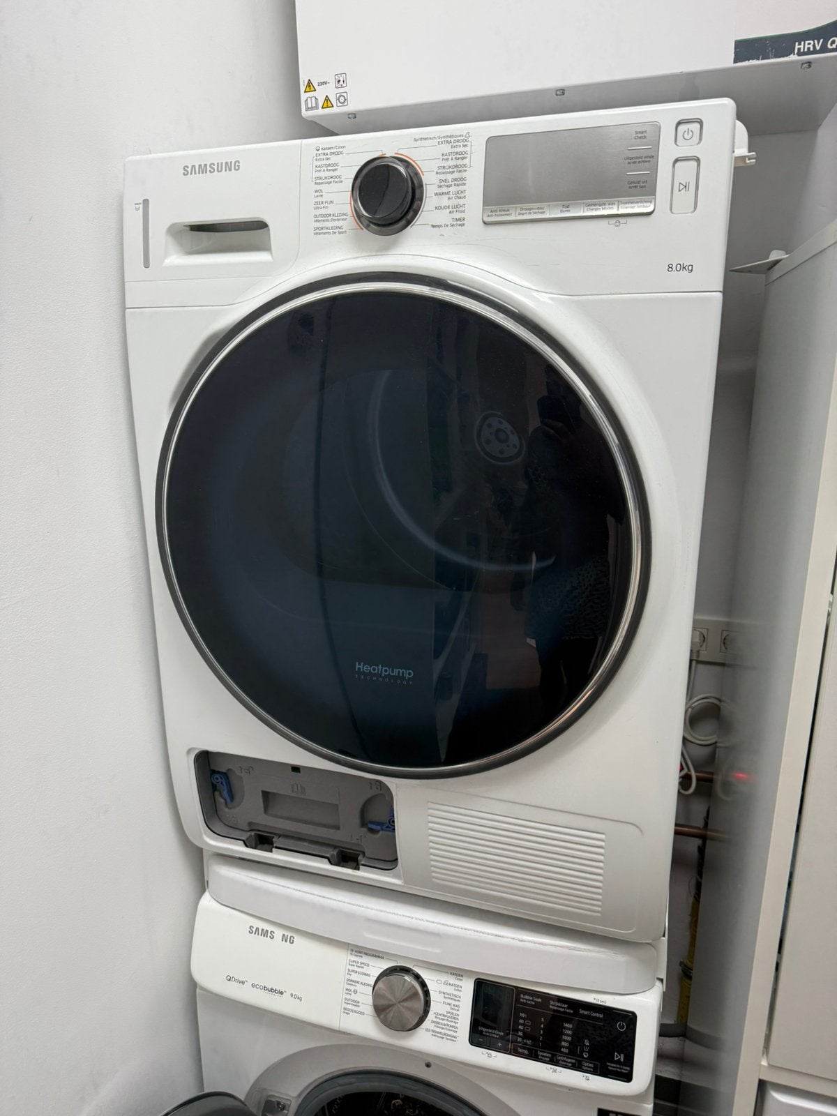 Samsung warmtepompdroger 8 kg, Elektronische apparatuur, Ophalen, Zo goed als nieuw