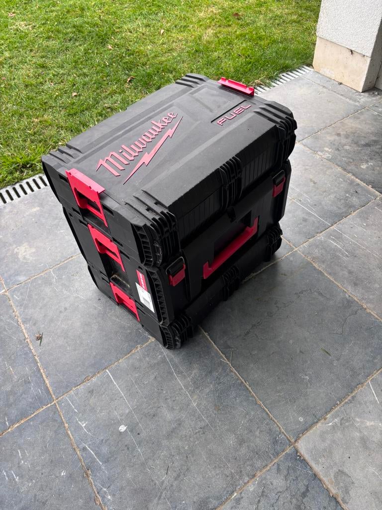 Milwaukee M18 Accu Gereedschap Set- Nieuwstaat + accesoires, Ophalen, Zo goed als nieuw