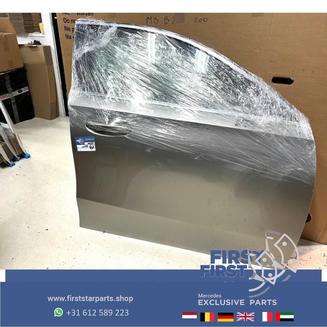 W177 DEUR COMPLEET PORTIER GRIJS RECHTS VOOR Mercedes A Klas, Utilisé, Droite, Porte, -