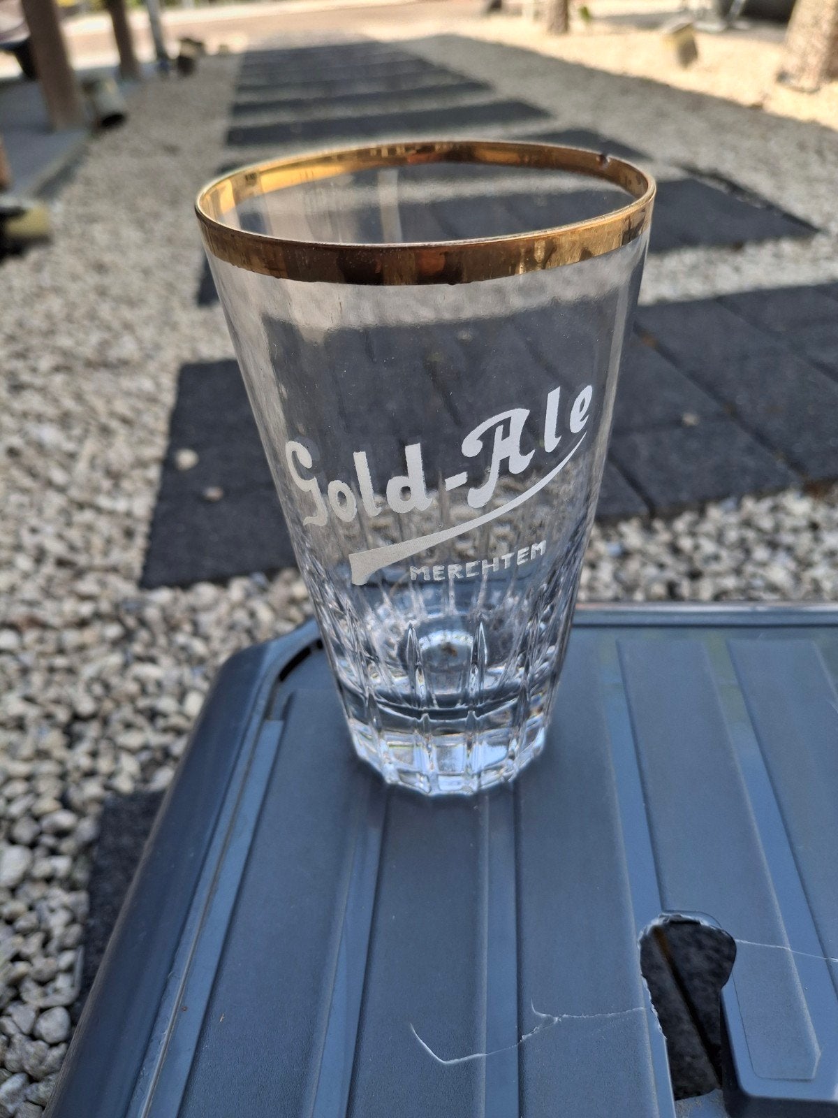 Oud bierglas gold ale merchtem, Ophalen of Verzenden