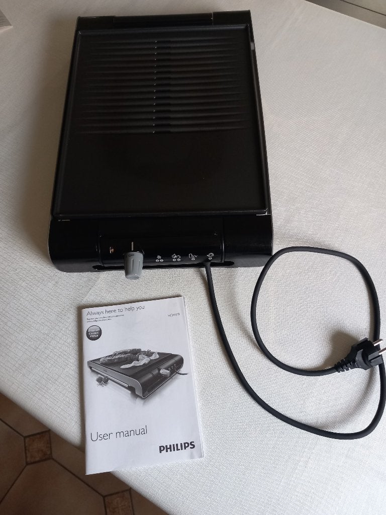 Verkoop de Philips HD 4419 grillplaat, Elektronische apparatuur, Ophalen, Gebruikt, Tafelgrill