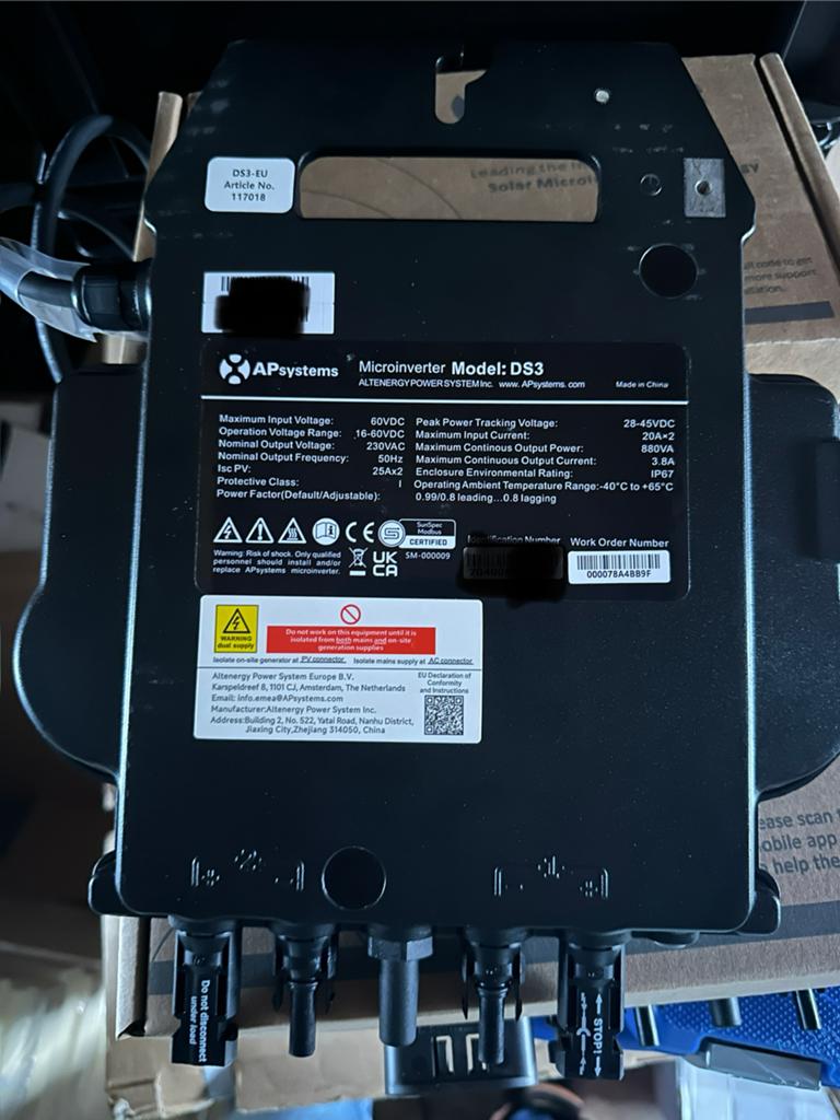 Apsystems DS3, Ophalen, Zo goed als nieuw
