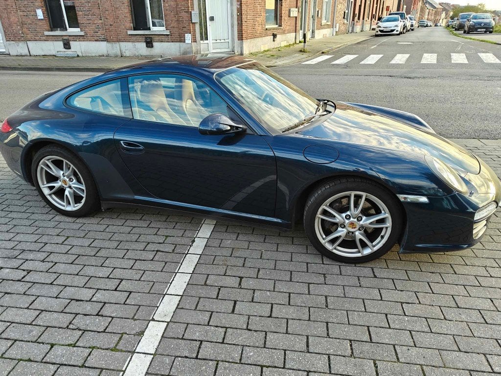 Porsche 997 carrera 4 de 2010 55000km 1er propriétaire, Auto's, Automaat, Beige, Blauw, Leder