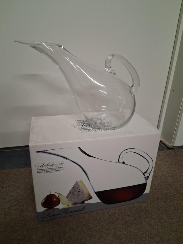 Wijnkaraf Michelangelo Masterpiece Nieuw, Antiquités & Art, Antiquités | Verre & Cristal, Enlèvement