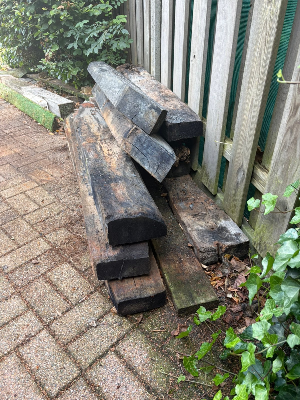 Hout balken (gratis), Tuin en Terras, Ophalen, Gebruikt, Minder dan 180 cm, Balken