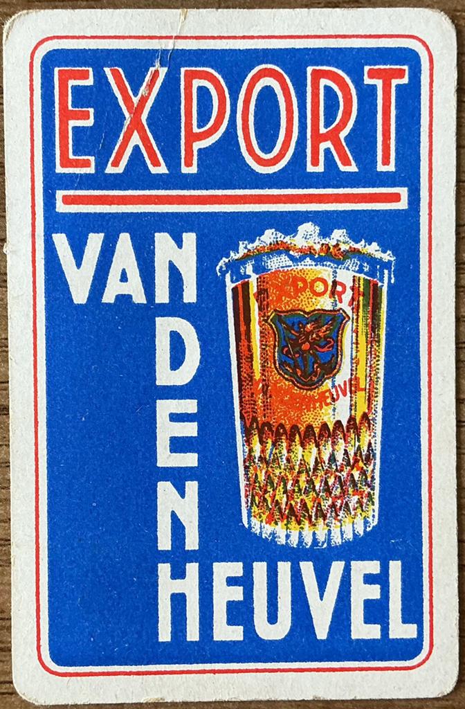 Speelkaart EXPORT VANDENHEUVEL, Verzamelen, Speelkaarten, Jokers en Kwartetten, Ophalen of Verzenden, Zo goed als nieuw, Speelkaart(en)
